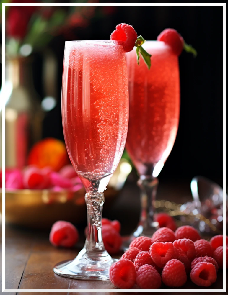Bild på drinken Raspberry Bellini.