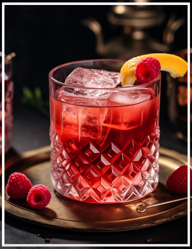 Bild på drinken Raspberry Sour.