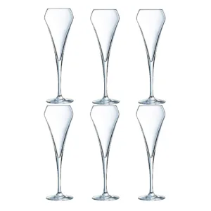 Bild på 6 stycken champagneglas från chef-sommelier.