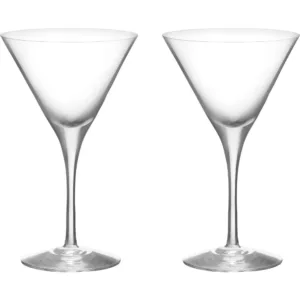 Bild på två martiniglas från orrefors.