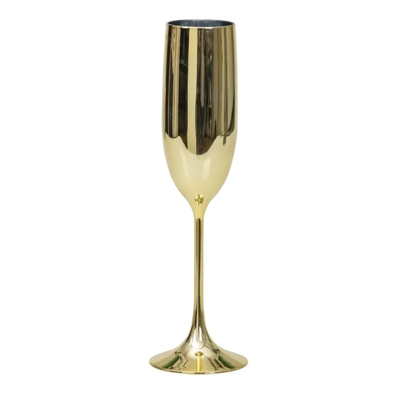 Bild på vår produkt, Champagneglas guld metallic.