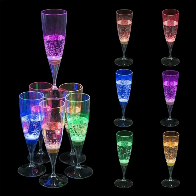 Bild på vår produkt, Champagneglas LED blinkande.