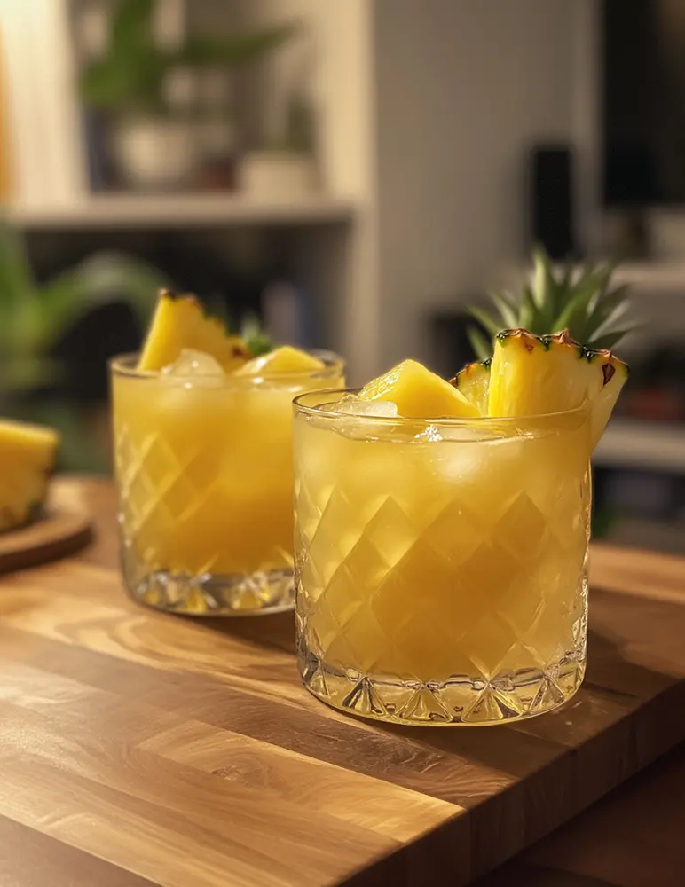 Drinken Malibu Pineapple.